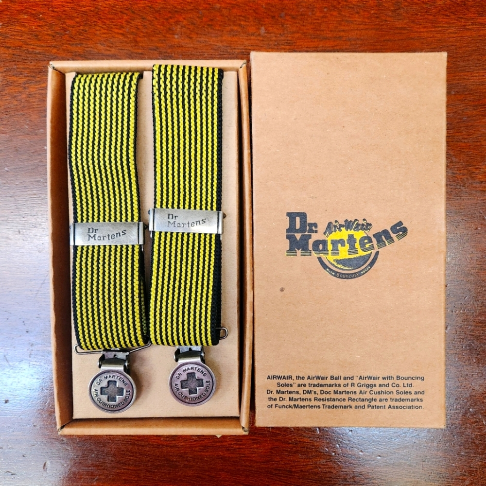 Made in Ireland Doc Martens braces/suspenders.